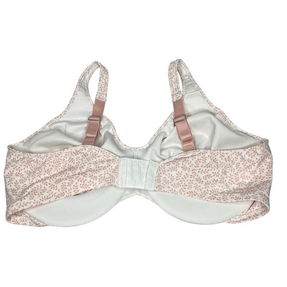 Bali Women's Passion for Comfort Minimizer Underwire Bra 42DD Pink Leaf Print - Picture 5 of 9